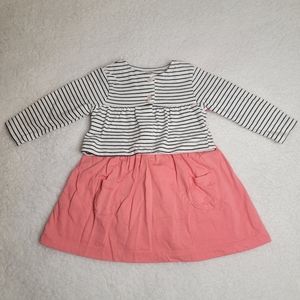 Carter's baby girl bodysuit dress & cardigan set.